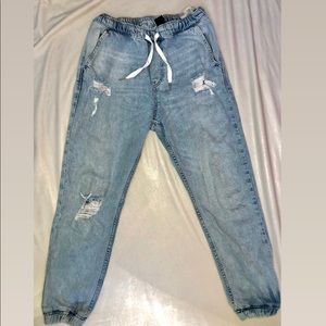 Ripped denim jeans from H&M.In a good quality,stretchable waist.
